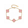 Willow Pink Bracelet - Gold