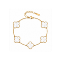 Willow White Bracelet - Gold