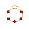 Willow Red Bracelet - Gold