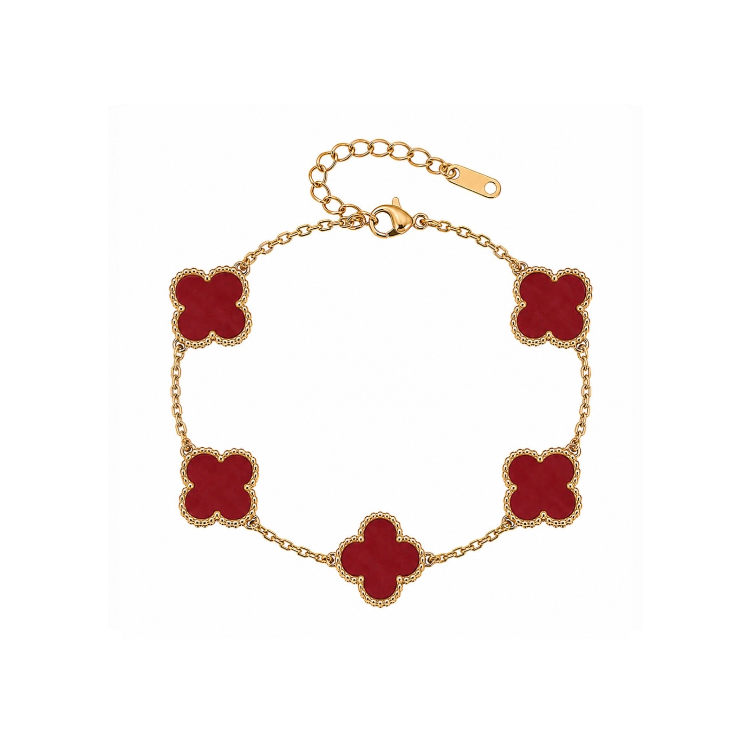 Willow Red Bracelet - Gold