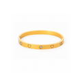 Carrie Heart Bangle Gold Bracelet - Orielle Luxe